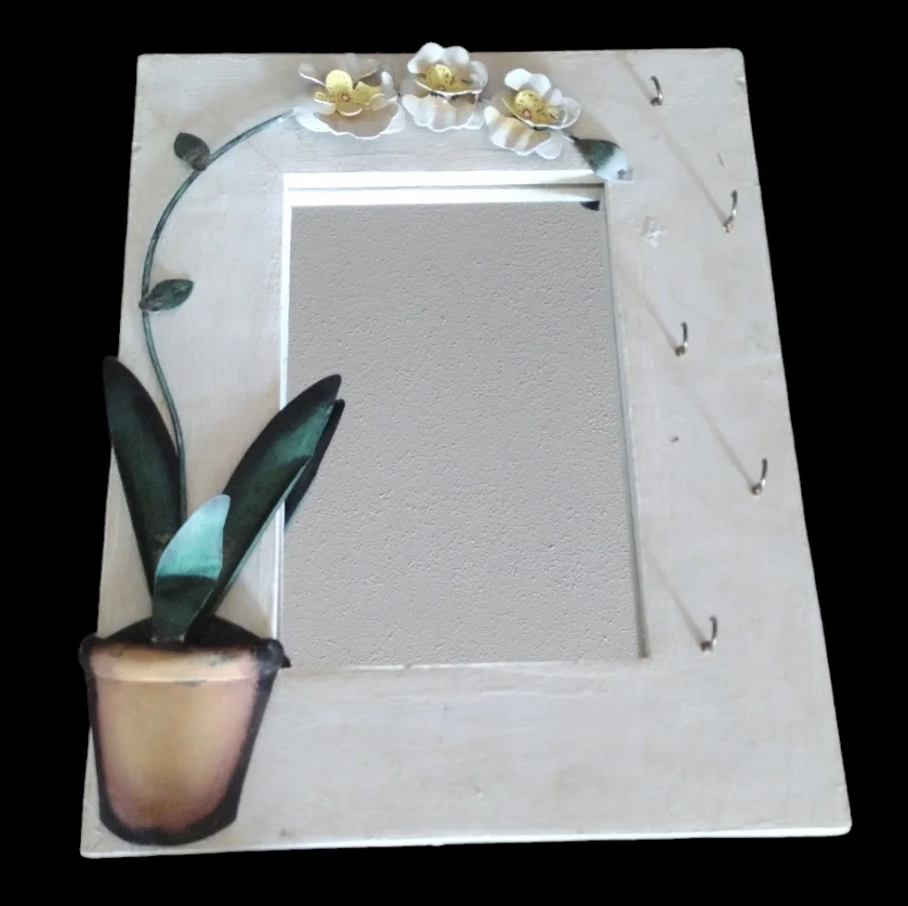 BOGO: Framed Mirror with Hooks